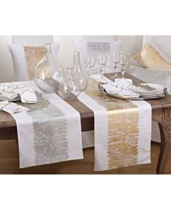 Saro Lifestyle Banded Design Runner 72-Inch 4 Saro Lifestyle Banded Design Runner 72-Inch -VilleroyBoch shop 16216681 fpx