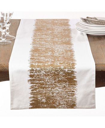 Banded Design Runner 72-Inch Saro Lifestyle Banded Design Runner 72-Inch -VilleroyBoch shop