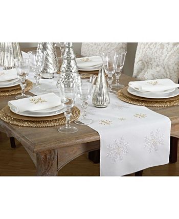 nowflake Design Runner Saro Lifestyle Nowflake Design Runner -VilleroyBoch shop