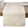 Saro Lifestyle Embroidered Swirl Design Linen Blend Runner 1 Saro Lifestyle Embroidered Swirl Design Linen Blend Runner -VilleroyBoch shop 16216687 fpx