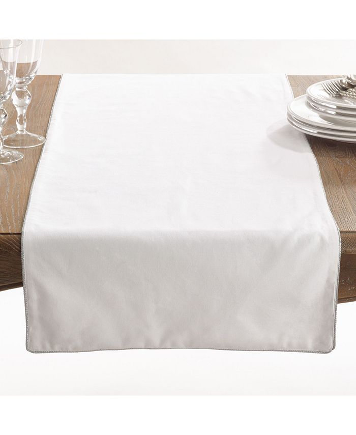 uana Collection Metallic Trimmed Table Runner Saro Lifestyle Uana Collection Metallic Trimmed Table Runner -VilleroyBoch shop