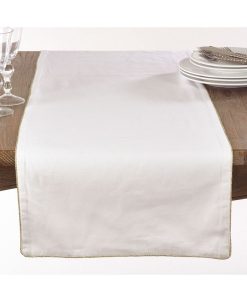Saro Lifestyle Uana Collection Metallic Trimmed Table Runner 5 Saro Lifestyle Uana Collection Metallic Trimmed Table Runner -VilleroyBoch shop 16216719 fpx