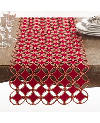 Buche De Noel Collection Holiday Design Table Runner, 16 X 68 Saro Lifestyle Buche De Noel Collection Holiday Design Table Runner, 16 X 68 -VilleroyBoch shop