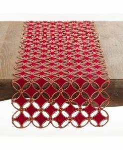 Saro Lifestyle Buche De Noel Collection Holiday Design Table Runner, 16 X 68
