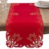 Saro Lifestyle Embroidered Angel Cherub Design Christmas Table Runner -VilleroyBoch shop 16216902 fpx