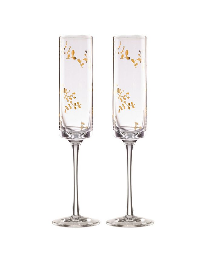 Lenox Opal Innocence Flute Pair 3 Lenox Opal Innocence Flute Pair