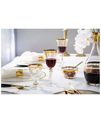 Classic Touch Set Of 6 Wine Glasses With Design 5 Classic Touch Set Of 6 Wine Glasses With Design - Image 3