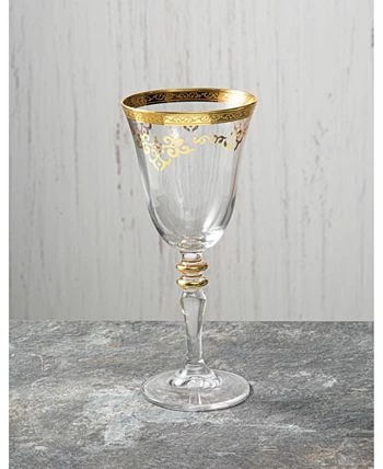Classic Touch Set Of 6 Water Glasses With Rich Design - Image 3