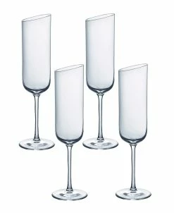 Villeroy & Boch New Moon Flute Champagne Set Of 4