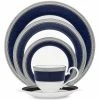 Noritake Odessa Cobalt Platinum 5 Pc Place Setting