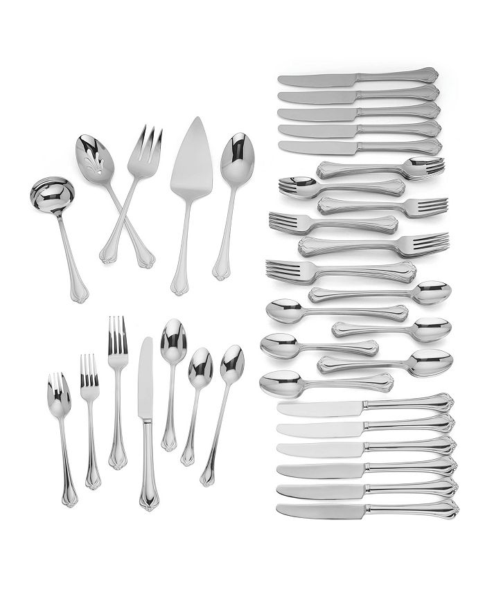 Lenox Alcott 89-PC Flatware Set, Created For Macy's 3 Lenox Alcott 89-PC Flatware Set, Created For Macy's