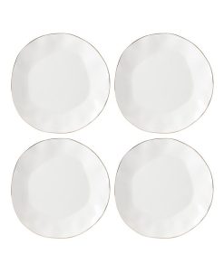 Lenox Blue Bay Dinner Plate Set/4 White