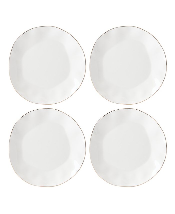 Lenox Blue Bay Dinner Plate Set/4 White 3 Lenox Blue Bay Dinner Plate Set/4 White