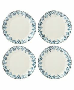 Lenox Blue Bay Dinner Plate Set/4 Ikat
