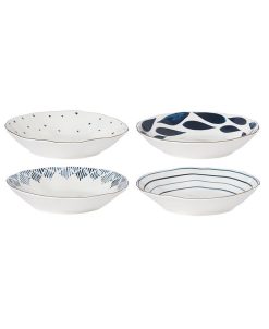 Lenox Blue Bay Pasta Bowls Set/4 Assorted