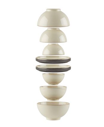 una Nesting White 8 Piece Dinnerware Set Lenox Una Nesting White 8 Piece Dinnerware Set -VilleroyBoch shop