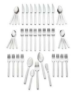 J.A. Henckels Zwilling Squared 45-PC 18/10 Stainless Steel Flatware Set, Service For 8