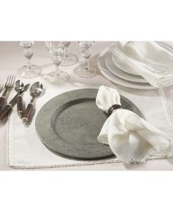 Saro Lifestyle Galvanized Metal Charger Plate Set Of 4 -VilleroyBoch shop 16586842 fpx