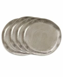 Saro Lifestyle Aluminum Charger Plates Set Of 4