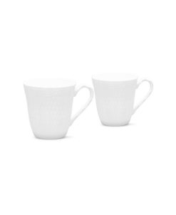 Noritake Cher Blanc Set/2 Mugs