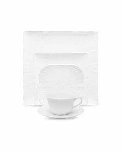 Noritake Cher Blanc 5 Piece Square Place Setting