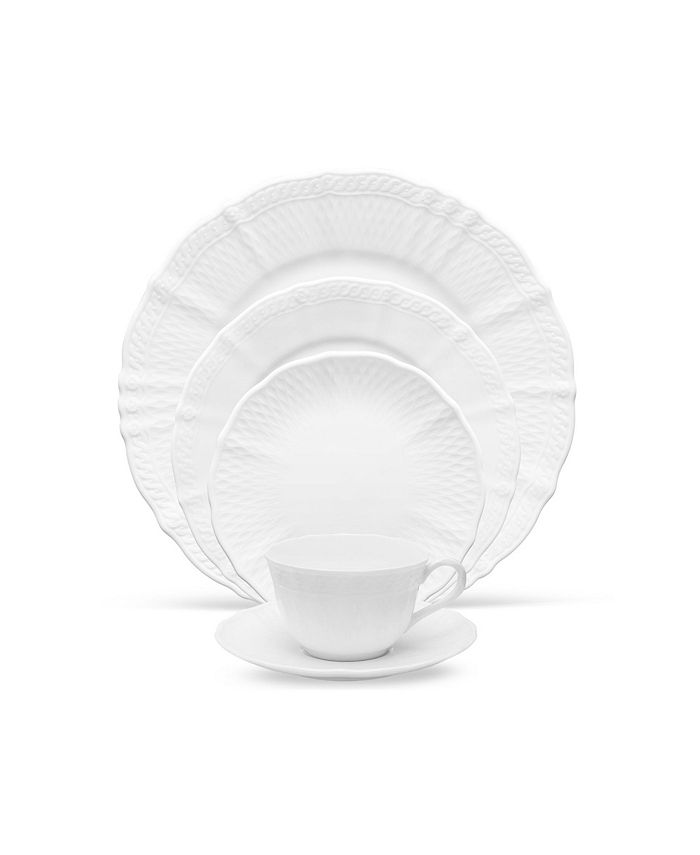 Noritake Cher Blanc 5 Piece Round Place Setting 3 Noritake Cher Blanc 5 Piece Round Place Setting