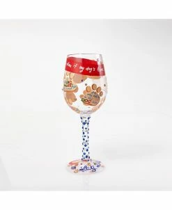 Enesco LOLITA Love My Dog Wine Glass