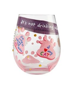 Enesco LOLITA Love My Cat Stemless Wine Glass -VilleroyBoch shop 16677655 fpx