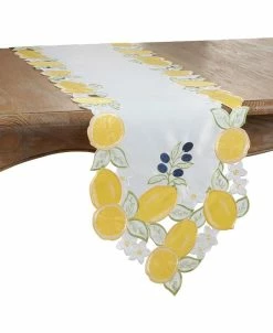 Saro Lifestyle Cutwork Embroidered Runner