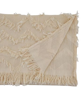 Saro Lifestyle Fringe Chevron Runner 4 Saro Lifestyle Fringe Chevron Runner - Image 2