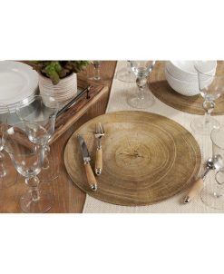 Saro Lifestyle Wood Print Placemat Set Of 4 -VilleroyBoch shop 17223631 fpx
