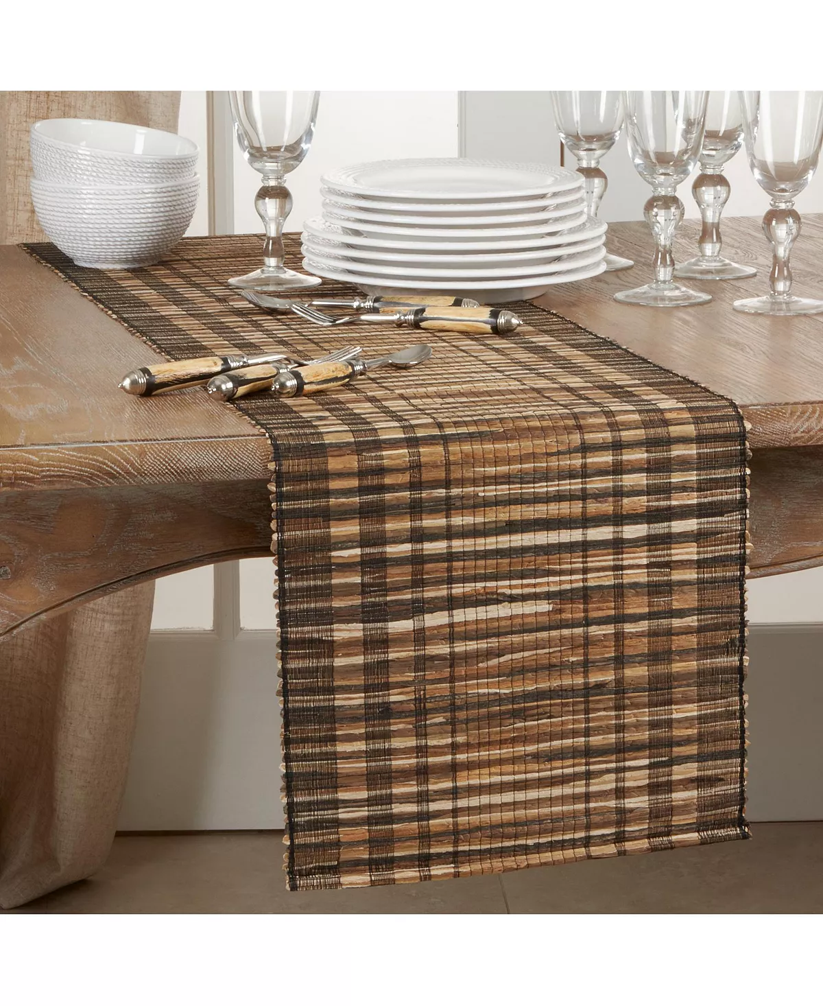 Saro Lifestyle Ped Water Hyacinth Runner - Image 3