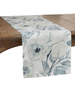 Saro Lifestyle Watercolor Floral Runner