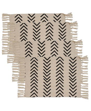 Chevron Placemat Set Of 4 Saro Lifestyle Chevron Placemat Set Of 4 -VilleroyBoch shop