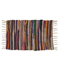 Saro Lifestyle Multi-Colored Chindi Placemat Set Of 4