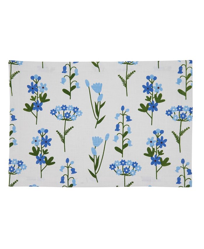 Floral Placemat Set Of 4 Saro Lifestyle Floral Placemat Set Of 4 -VilleroyBoch shop