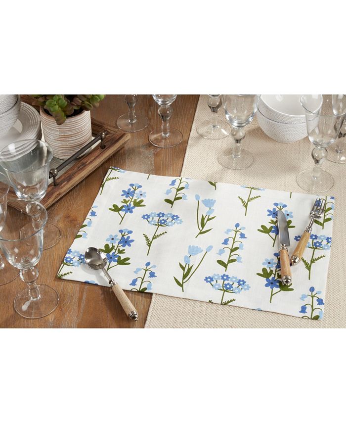Floral Placemat Set Of 4 Saro Lifestyle Floral Placemat Set Of 4 -VilleroyBoch shop