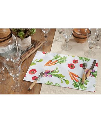 Veggies Placemat Set Of 4 Saro Lifestyle Veggies Placemat Set Of 4 -VilleroyBoch shop