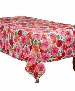 Saro Lifestyle Nta Monica Floral Tablecloth