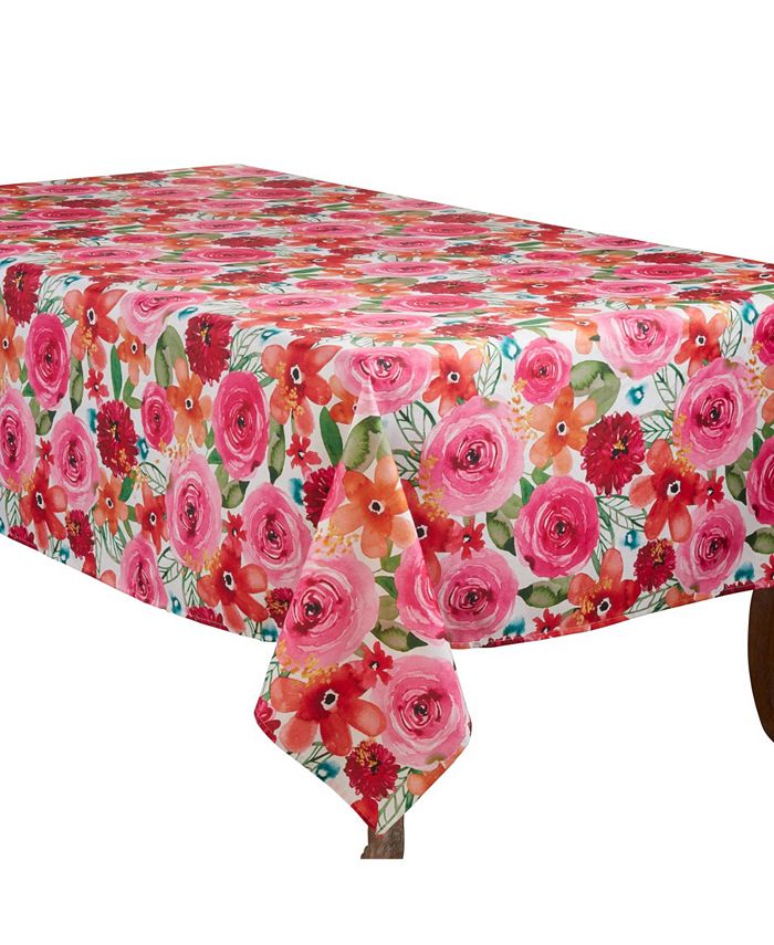 nta Monica Floral Tablecloth Saro Lifestyle Nta Monica Floral Tablecloth -VilleroyBoch shop