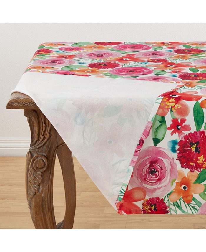 nta Monica Floral Tablecloth Saro Lifestyle Nta Monica Floral Tablecloth -VilleroyBoch shop