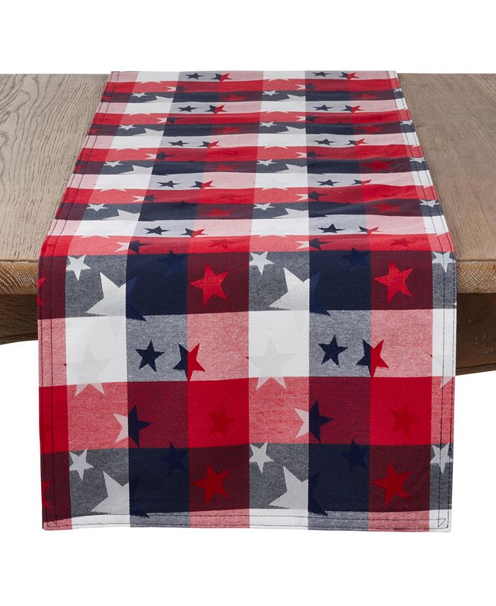 Saro Lifestyle And Checkered Table Runner 3 Saro Lifestyle And Checkered Table Runner