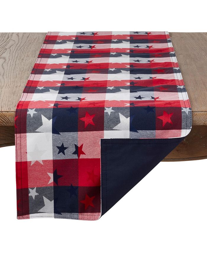 Saro Lifestyle And Checkered Table Runner 4 Saro Lifestyle And Checkered Table Runner - Image 2