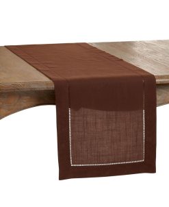 Saro Lifestyle Runner With Hemstitched Border