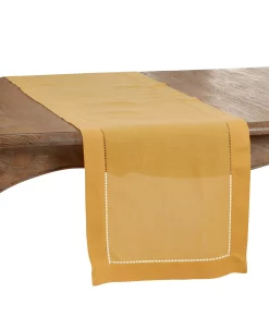 Saro Lifestyle Runner With Hemstitched Border