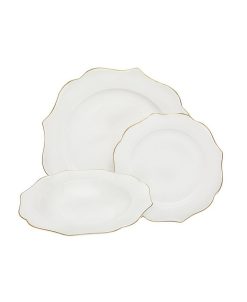 Godinger Arendale Bone 12 Piece Dinnerware Set, Service For 4