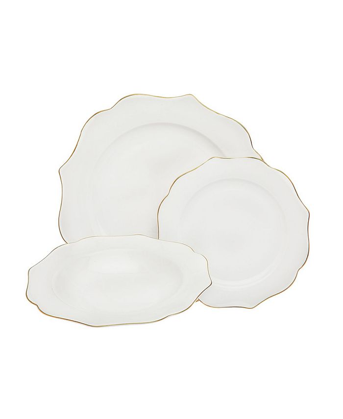 Godinger Arendale Bone 12 Piece Dinnerware Set, Service For 4 3 Godinger Arendale Bone 12 Piece Dinnerware Set, Service For 4