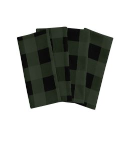 Elrene Farmhouse Living Holiday Buffalo Check Cotton Napkins, Set Of 4 20x20