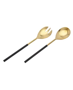 Godinger Encalmo Salad Spoon And Fork Set