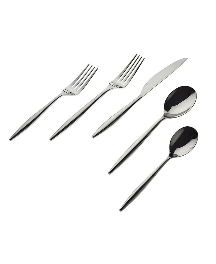 Godinger Milano Mirror 20 Piece Flatware Set, Service For 4 3 Godinger Milano Mirror 20 Piece Flatware Set, Service For 4